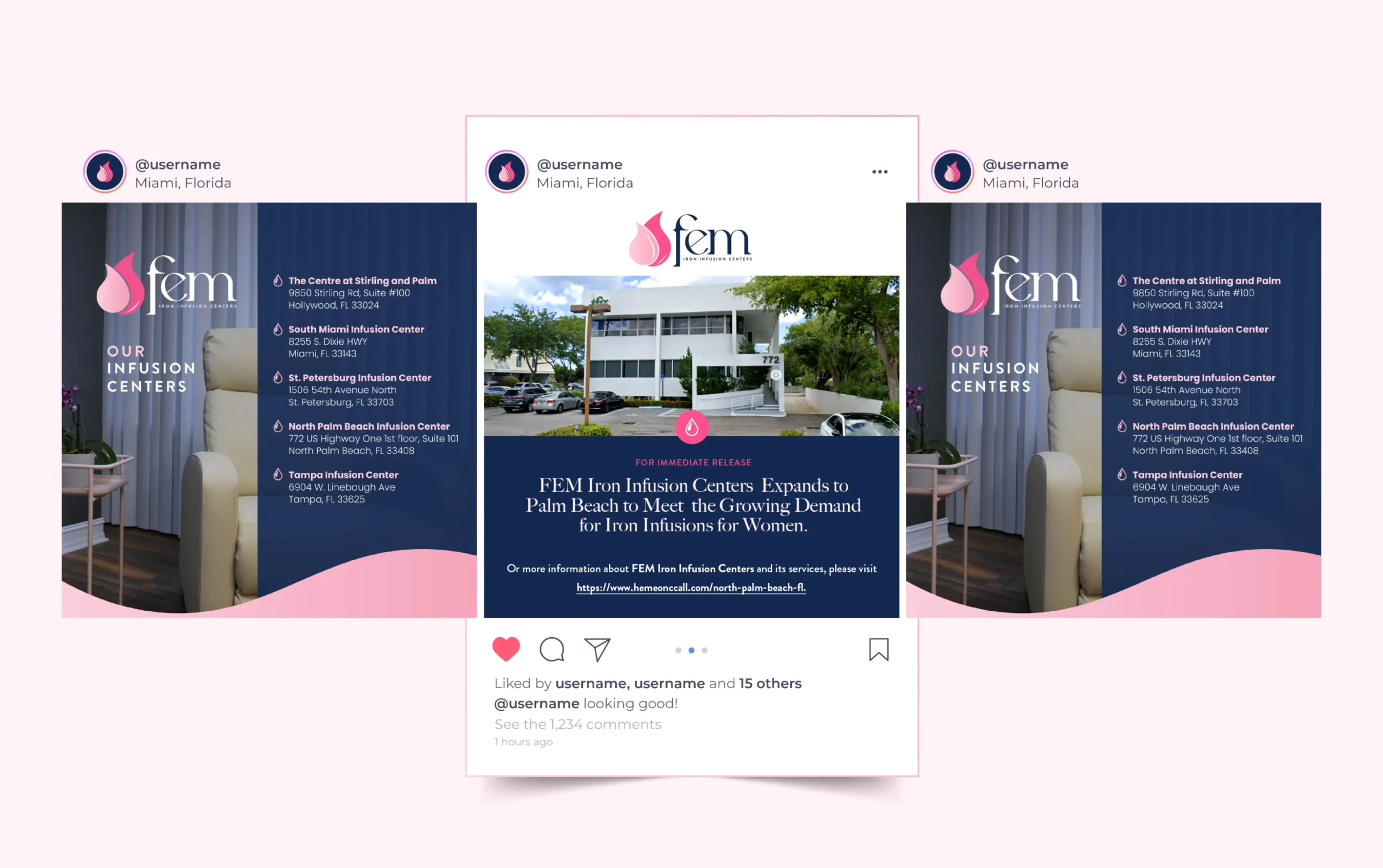 FEM Medical Center presentation in Miami, showcasing modern facilities and services for women's wellness.