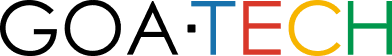 GOA-TECH logo featuring bold and colorful lettering.