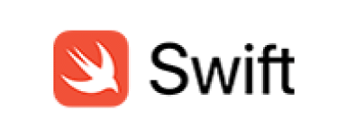 Swift programming language logo with orange bird icon.