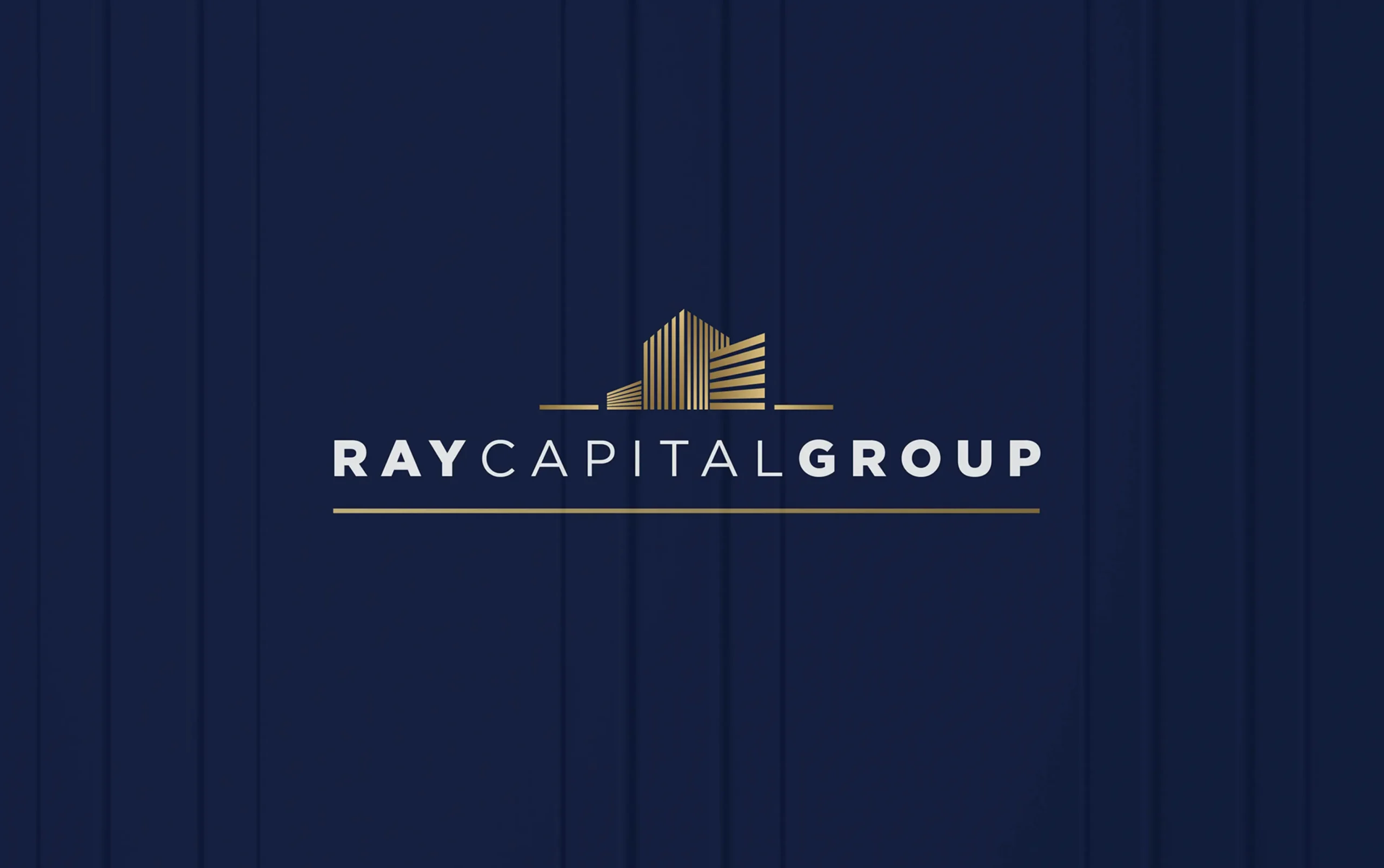 Ray Capital Group logo on a dark blue background.