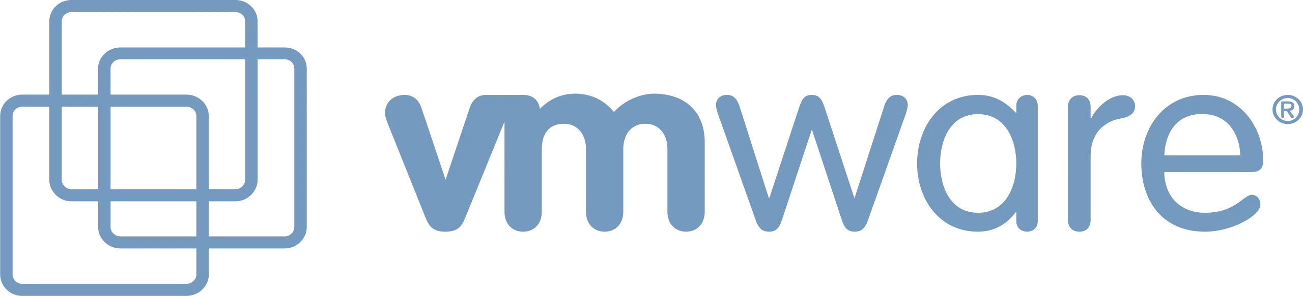 VMware logo with the brand's name in stylized blue text.